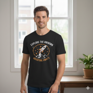 Infinite Adventure – Men’s Printed Daily Wear T-Shirt